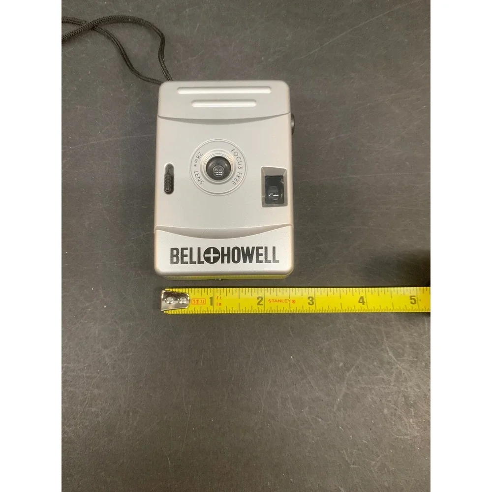Bell & Howell 35mm Film Camera Focus Free 28mm Lens Point and Shoot Silver Black